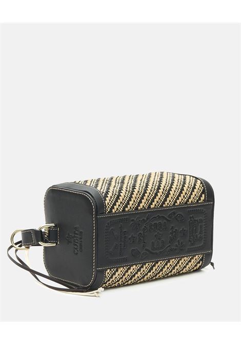 Borsa in raffia cubita in beige e nero Cuba Lab - donna CUBA LAB | 8056420208900